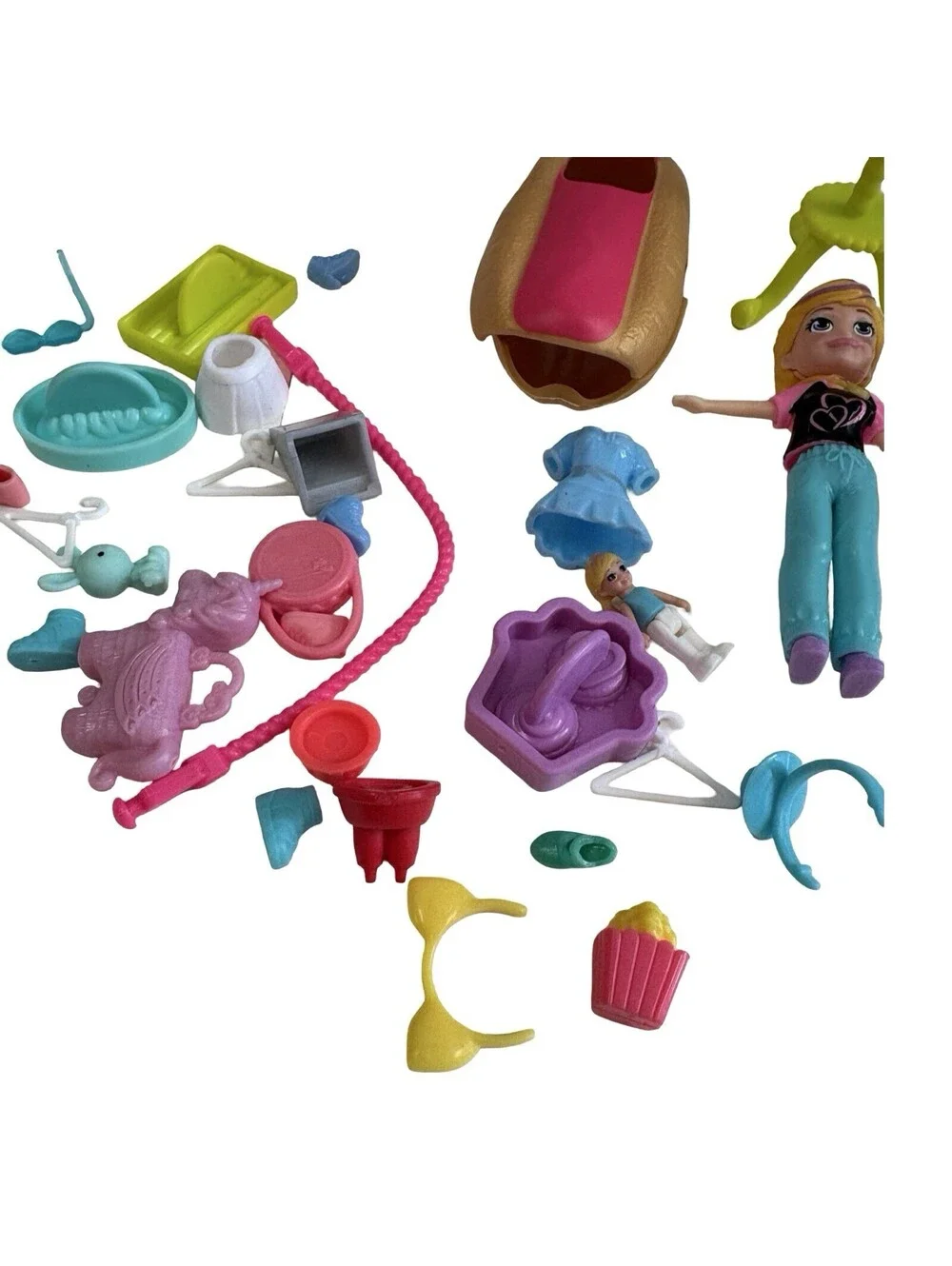 Polly Pocket Doll And Accessories Mixed Lot